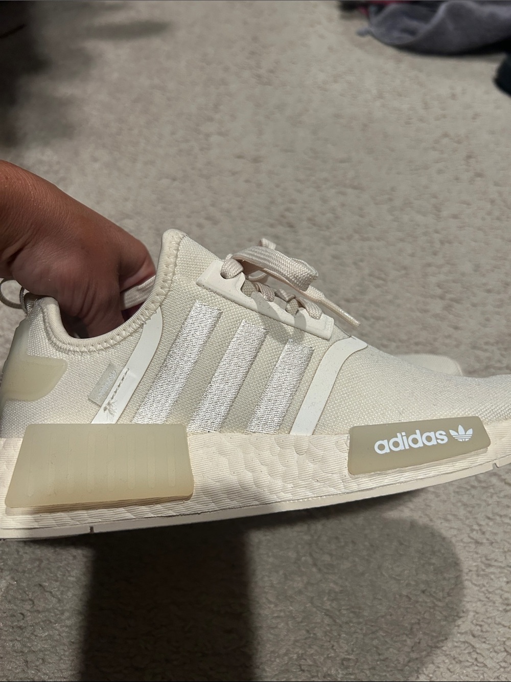 adidas NMD_R1 Cream Lace-Up Sneaker